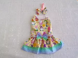 Haustier Hundekleid, Ostern, Wichtel & Eier, Medium ** (Größendetails lesen) - Bild 1 von 8