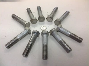 10 Stück Militär 304 Schrauben Edelstahlbolzen 1/2-13 x 2 1/2 lang 1/2 13 F100-PW-100  - Bild 1 von 4