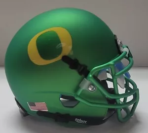 Mini Casco de Fútbol Schutt de la Universidad de Oregón PATOS NCAA Auténtico Verde - Imagen 1 de 3