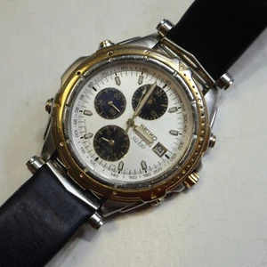 Seiko SQ 100 Chronograph Herrenuhr, Quarz, 41 mm 22/10 - Bild 1 von 6