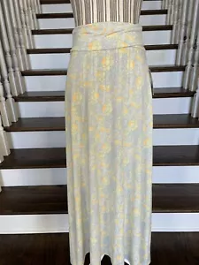 Neu mit Etikett Lularoe Damen-Maxirock mit Umschlag Taille lang Größe XS Pastell Blumenfarben - Bild 1 von 12
