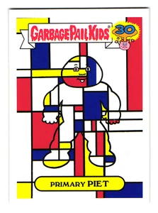 Primary Piet 2015 Garbage Pail Kids Piet Mondrian Parody Sticker - Picture 1 of 2