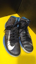 Nike Hyperdunk 524948-490 Black/Silver/Blue Basketball Shoes Men's Size 11