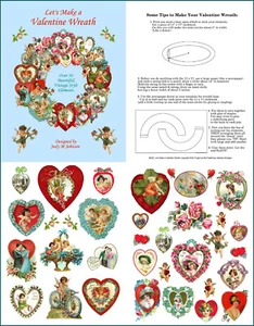 Make a Vintage Valentine Wreath Kit- Item #2822, by Judy M Johnson - Picture 1 of 4
