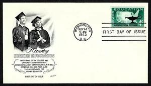 USA, SCOTT # 1206, FLEETWOOD FDC COVER OF 1962 HONORING HIGHER EDUCATION COLLEGE - Picture 1 of 1