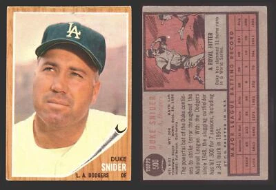 1962 Topps Baseball Trading Card You Pick Singles #500-#598 VG/EX - Image 1 of 4