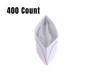 400 Pack - Disposable White Paper Chef Hat - Chef Hat's Quality Paper Hats - Picture 1 of 6