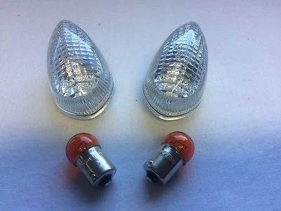 Satz Weiße Blinker Gläser für Yamaha FZ6 FZ 6 S Fazer RJ07 RJ14 04-10 NEU 195430 - Bild 1 von 2