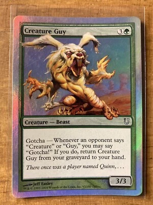 MTG✨CREATURE GUY FOIL✨Unhinged NM/M Uncommon 2004 UNPLAYED J. Easley MTG Artwork - Image 1 of 2