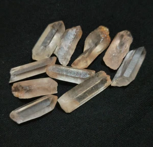Gorgeous Pretty Crystal Quartz Raw 10 Pcs Lot Size 21-27 MM Rough Loose Gemstone - Picture 1 of 4