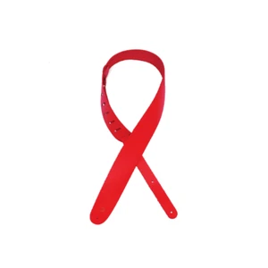 D'Addario Basic klassischer Leder-Gitarrengurt, rot - Bild 1 von 1