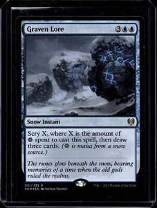 Graven Lore FOIL Kaldheim NM Blue Rare MAGIC THE GATHERING MTG CARD - Picture 1 of 1