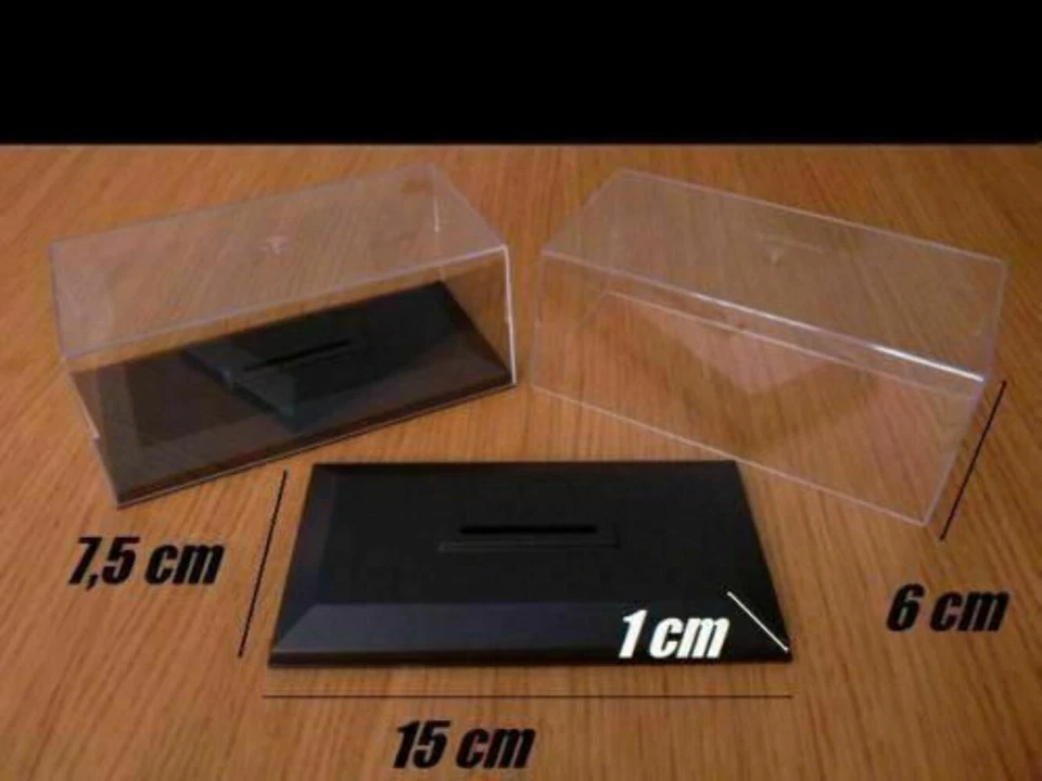 BTE2 Boîtes vitrine CLASSIQUES 6 cm : Lot de 20 boîtes avec socles - Photo 1/1