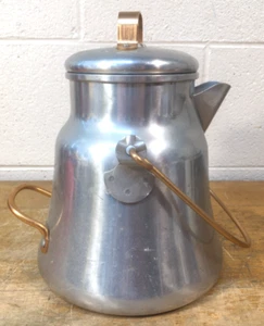 Vintage 1950er Wear Ever Aluminium 3112 Kaffeemaschine Kaffeekanne Outdoor Koch 12 Tassen USA - Bild 1 von 11