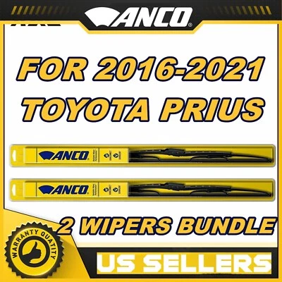 Комплект из 2 лезвий стеклоочистителя ветрового стекла ANCO в оригинальном стиле для 2016–2021 TOYOTA PRIUS - Изображение 1 из 4