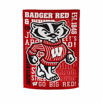 Casa decorativa Evergreen bandera 18x13 Wisconsin tejones NCAA fútbol jardín NUEVO Foto 1 de 4