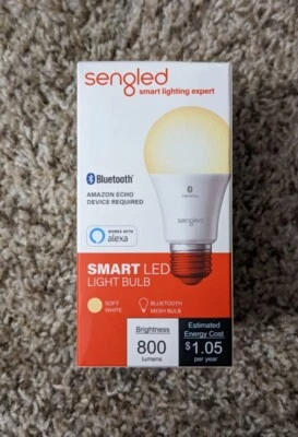 SENGLED Smart LED Light Bulb, 800 Lumens, Smart Lighting 1 pack WARM 2700K Light - Image 1 of 4