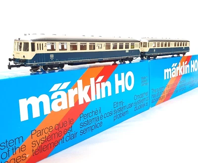 Marklin AC HO German DB BR-515 + BR-815 MOTORIZED DIESEL MULTIPLE UNIT MIB`85! - Image 1 of 4