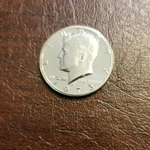 1973 S Kennedy PP Half Dollar (kommt mit Vitrine) C#07 - Bild 1 von 3