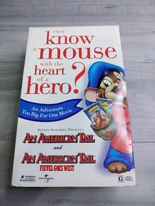 AN AMERICAN TAIL & FIEVEL GOES WEST 2 VHS BOXED SET. - Picture 1 of 9