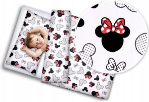 2pc Baby Bedding Duvet Cover Set fit Cot Cotton 120x90cm Minnie Mouse