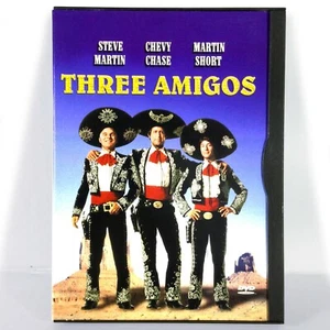 Three Amigos (DVD, 1986, Widescreen) Like New !   Steve Martin   Chevy Chase - Imagen 1 de 3