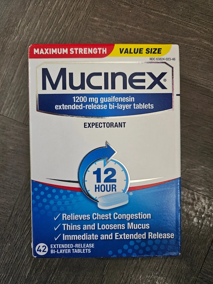 Mucinex Maximum Strength 1200mg 12 Hour Extended Tablet - 42 Count - Image 1 of 1