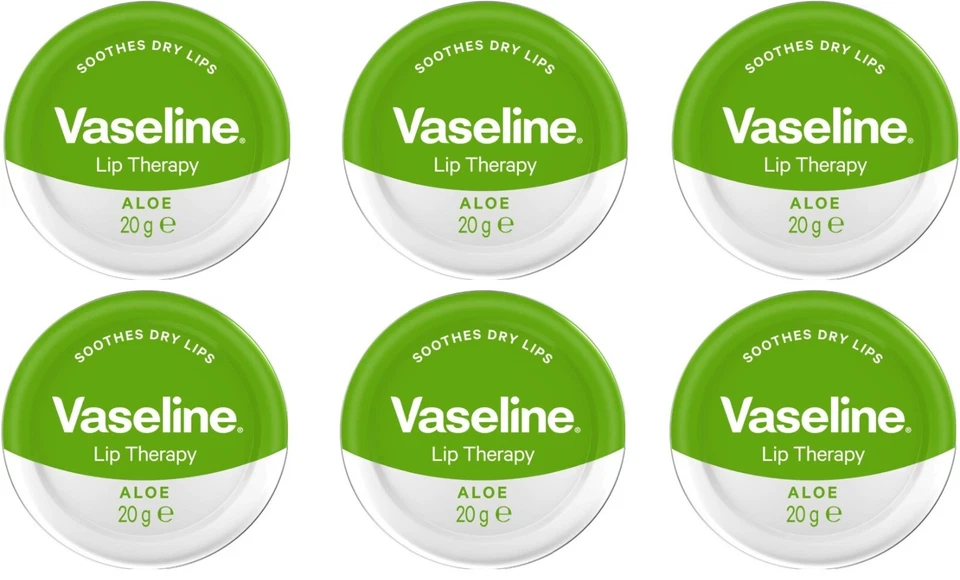 Vaseline Lip Therapy Aloe Vera 20g each pack of 6 - Image 1 of 1