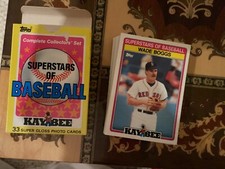 1989 Topps Superstars of baseball Kaybee collectors set 33 super gloss cards