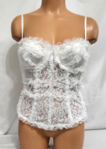Impresionante Corsé Bustier con Volantes Victorias Secret Nuevo con Etiquetas 34C - Imagen 1 de 10