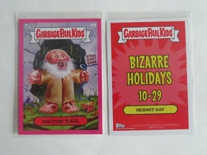 2020 Topps Garbage Pail Kids 22b Solitude Saul Bizarre Holidays GPK Pink - Picture 1 of 1