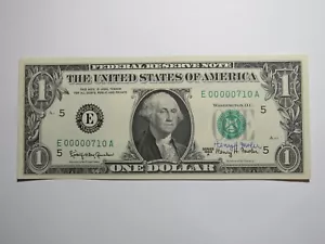 $1 1963 Henry Fowler Courtesy Autographed Federal Reserve Bank Note! Signed - Picture 1 of 2