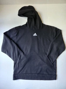 Adidas Coupe Standard Regular Fit Black Hoodie Boys Large 14/16 - Picture 1 of 5