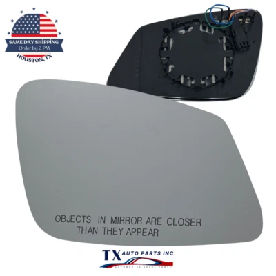 For BMW 5/6/7 Series F02/F10/F12 Passenger Side Mirror Glass Heated w/ 4pin plug - Image 1 of 4