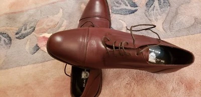  Ручной работы Италии черный коричневый 1826 Оксфорды туфли размеры 11,5 - Изображение 1 из 4