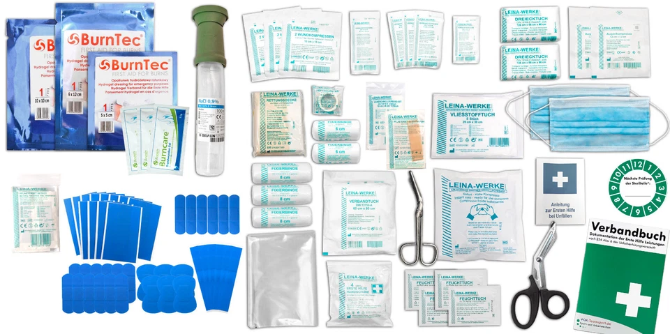 WM-TEAMSPORT Erste-Hilfe-FÜLLUNG GASTRO (Betriebe) aktuelle DIN 13157 inkl. Brandwundenset