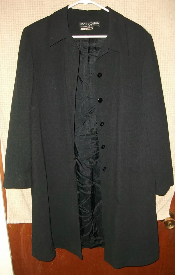 Chaqueta gabardina Kasper & Company ASL para mujer 1/2 talla mediana M Foto 1 de 3