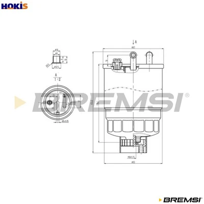 FILTRO DE COMBUSTIBLE FE0818 PARA VW GOLF/II/Van TRANSPORTER/T3/Plataforma/Chasis/Bus MG Foto 1 de 4