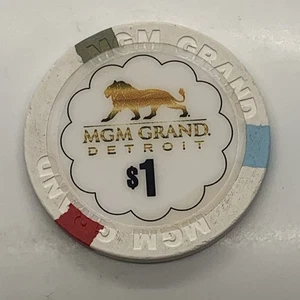 Mgm Grand Casino $1 Chip Haus Form - Detroit Michigan MI - Bild 1 von 2