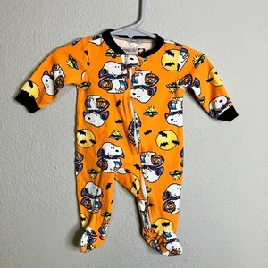 Peanuts Size 0-3m Snoopy Halloween Sleeper Vampire Cute Costume - Picture 1 of 4