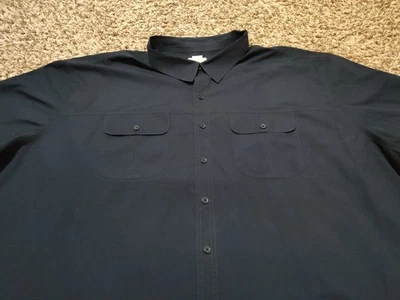 Рубашка мужская HB Harbor Bay 6XL синяя однотонная с коротким рукавом на пуговицах хлопок полиэстер - Изображение 1 из 4