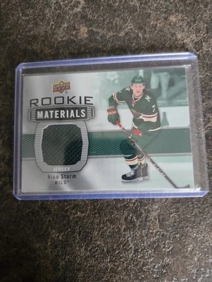 2019-20 Upper Deck Series 2 Rookie Materials Nico Sturm Card# RM-ST - Image 1 of 2