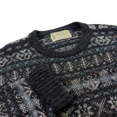 Vintage Nor Easterly Tradition Pure Wool Crewneck Sweater Mens Size XL Fair Isle - Image 1 of 4
