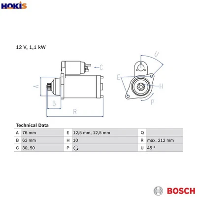 STARTER 0 986 027 090 FOR SKODA SUPERB/II OCTAVIA/Combi LAURA ROOMSTER/Praktik - Image 1 of 4