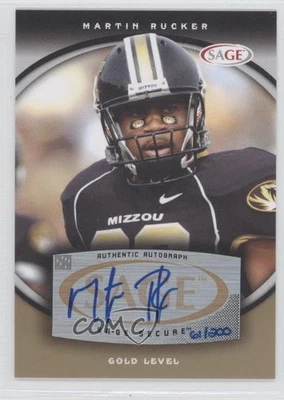 2008 SAGE Auto Gold /200 Martin Rucker #A51 Rookie Auto RC - Image 1 of 2
