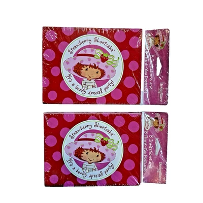 Винтажный новый клубничный шорткейк приглашение на день рождения открытка расходные материалы розовый - Изображение 1 из 4