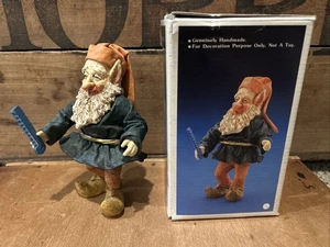 Vintage Kurt S Adler 7 1/4" Stoffmaché Santa's World Werkstatt Elfe Spielzeugmacher - Bild 1 von 8