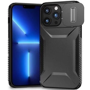 For iPhone 13 Pro Max 6.7 inch Case Rugged Side Grip Sliding Camera Lens Cover - Picture 1 of 20