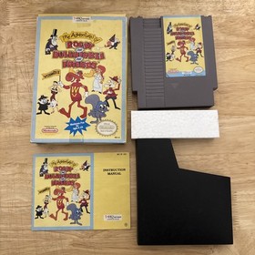 Nintendo Adventures of Rocky And Bullwinkle And Friends CIB NES Complete In Box