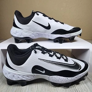 Nike Alpha Huarache Elite 4 Low MCS Bianco/Nero Uomo Taglia 12 Nuove FD6255-108 - Foto 1 di 7